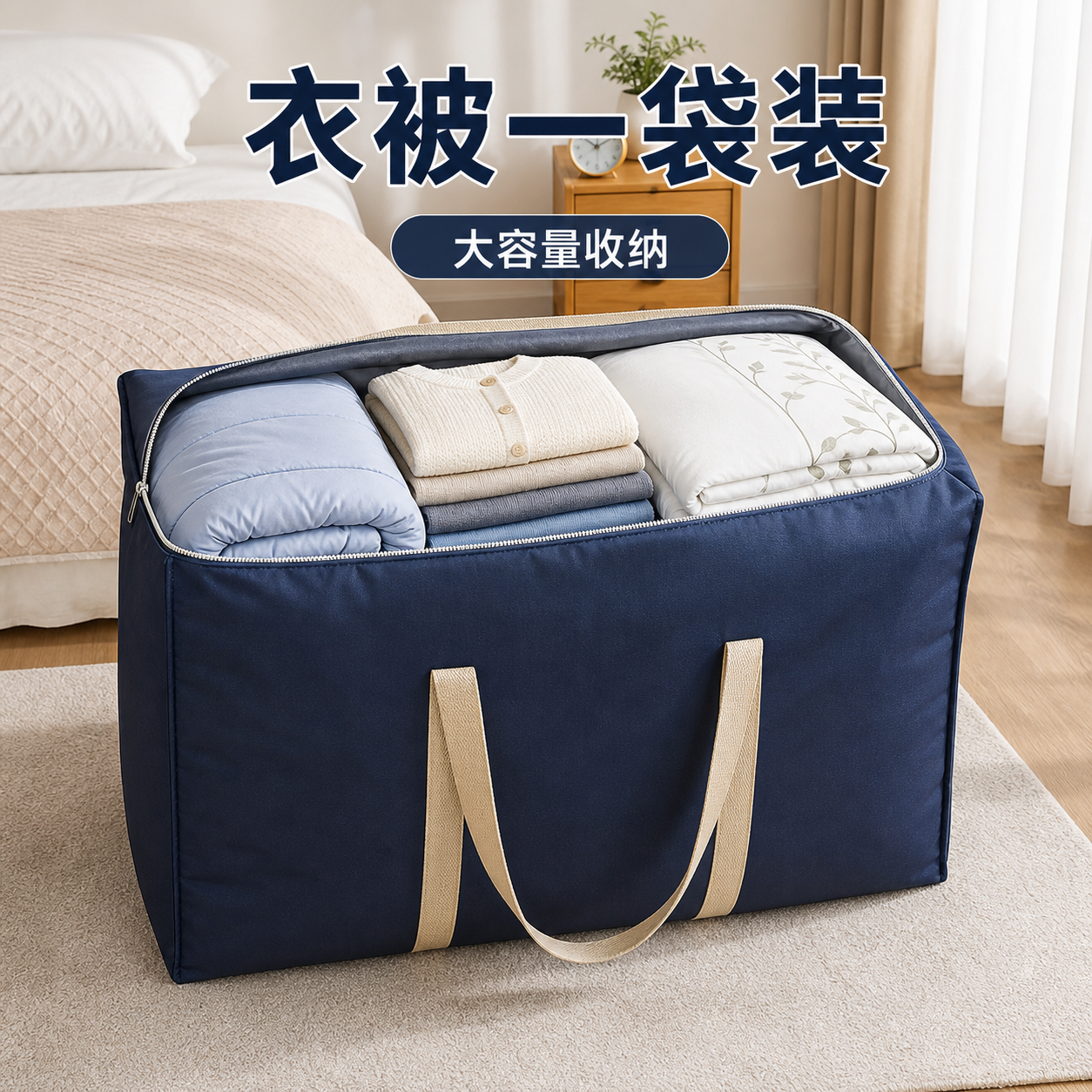 衣被一袋装收纳场景